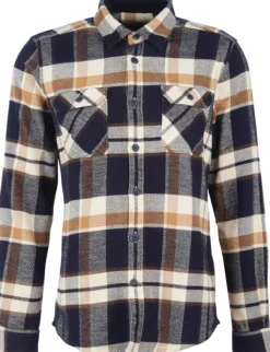Barbour Mountain Tailored Shirt paita, Navy Clearance