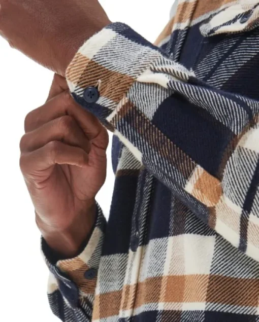 Barbour Mountain Tailored Shirt paita, Navy Clearance