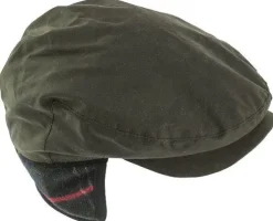 Barbour M's Cheviot Tartan Cap Olive Clearance
