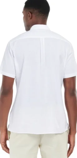Barbour Nelson S/S Summer Shirt paita, White Clearance