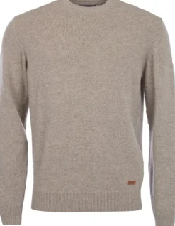 Barbour Patch Crew villapaita, vaalea beige New