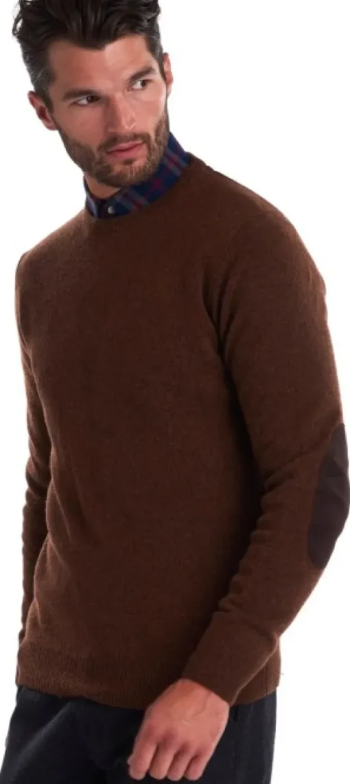 Barbour Patch Crew villapaita, ruskeapunainen Outlet
