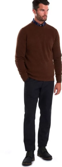 Barbour Patch Crew villapaita, ruskeapunainen Outlet