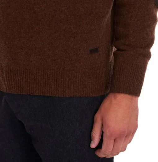 Barbour Patch Crew villapaita, ruskeapunainen Outlet