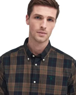 Barbour Pritchard Tailored Fit paita, Oatmeal Discount