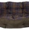 Quilted Dog Bed 35'' koiran peti, Olive-Barbour Hot