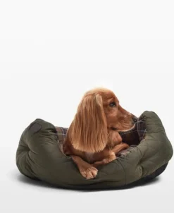 Barbour Quilted Dog Bed 30'' Olive Outlet