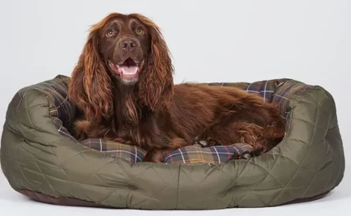 Barbour Quilted Dog Bed 30'' Olive Outlet