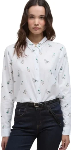 Barbour Safari Shirt naisten paita, Duck Print Clearance