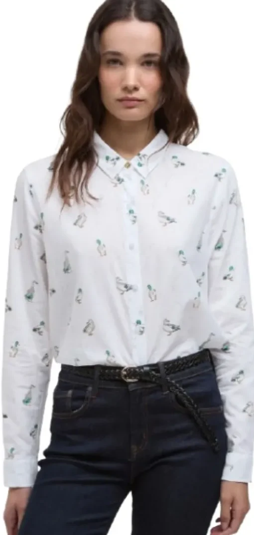 Barbour Safari Shirt naisten paita, Duck Print Clearance