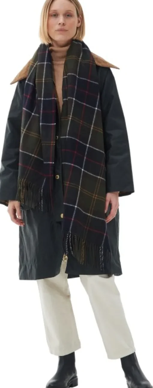 Barbour Stanway Tartan Wrap huivi, Classic Tartan Fashion