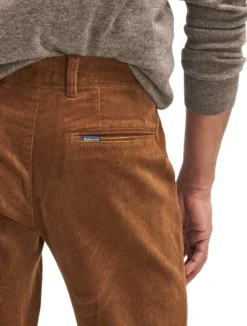 Barbour Stretch Tailored Fit housut, Corduroy Dark Honey Online