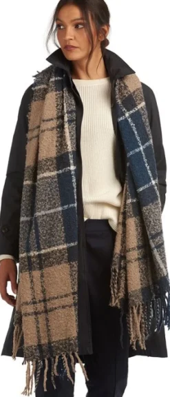 Tartan Boucle Scarf Classic Tartan-Barbour Discount