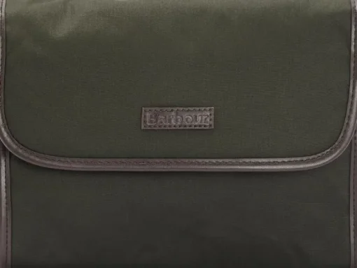 Tartan Hang Washbag toilettilaukku, Olive-Barbour Discount