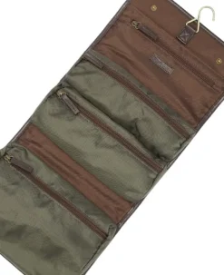 Tartan Hang Washbag toilettilaukku, Olive-Barbour Discount