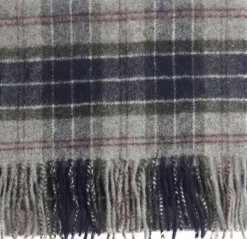 Tartan Lambswool Scarf villahuivi, Black Slate Tartan-Barbour Discount