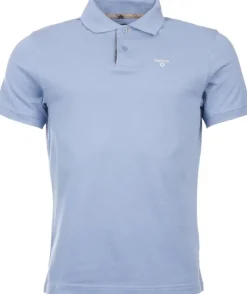 Barbour Tartan Pique Polo Shirt paita, Sky Marl New