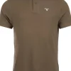 Barbour Tartan Pique Polo pikeepaita, Dark Olive/Classic New