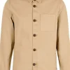 Barbour Washed Overshirt paita, vaaleanruskea New