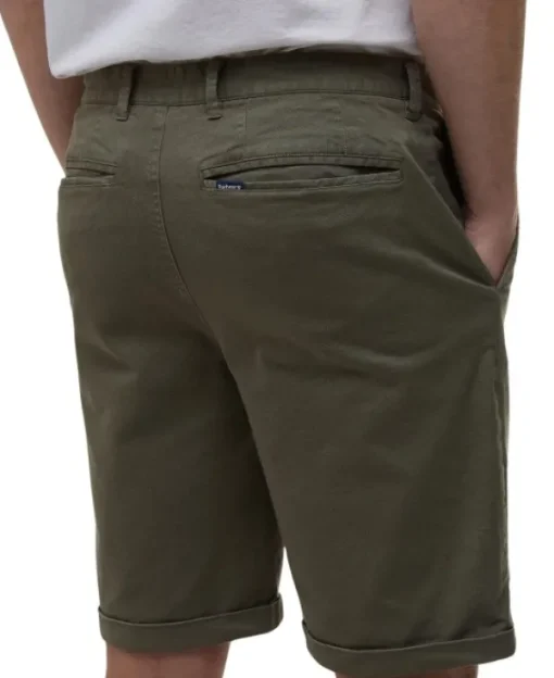 Barbour Washed Twill Chino Short shortsit, Olive Hot