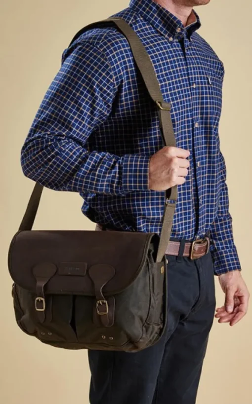 Wax Leather Tarras Olive-Barbour Clearance