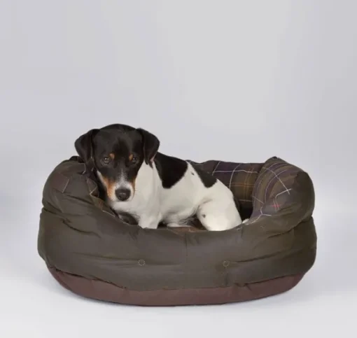 Barbour Wax/Cotton Dog Bed 24'' Classic/Olive Fashion