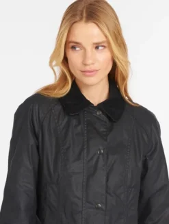 W's Beadnell Wax Jacket Navy-Barbour Best