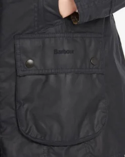 W's Beadnell Wax Jacket Navy-Barbour Best