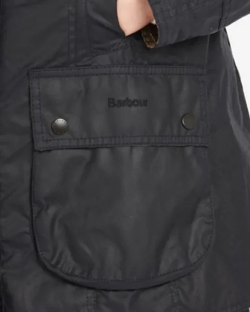 W's Beadnell Wax Jacket Navy-Barbour Best