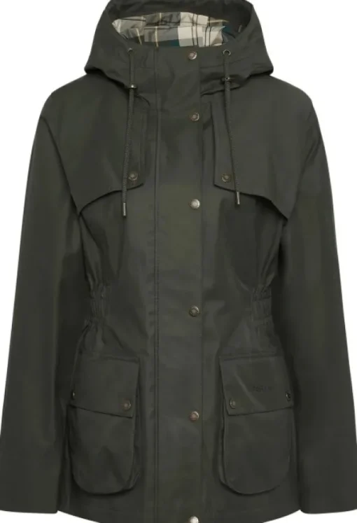 Barbour W's Dallas Waterproof Jacket Olive/Ancient Tartan Fashion