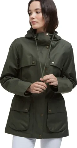 Barbour W's Dallas Waterproof Jacket Olive/Ancient Tartan Fashion