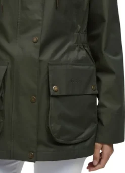Barbour W's Dallas Waterproof Jacket Olive/Ancient Tartan Fashion