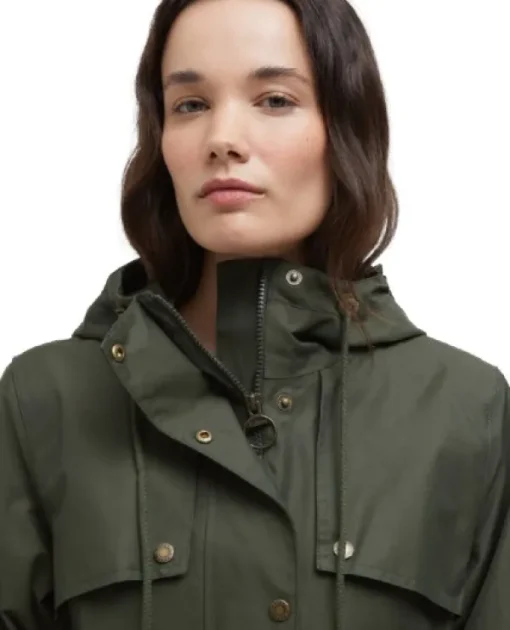 Barbour W's Dallas Waterproof Jacket Olive/Ancient Tartan Fashion