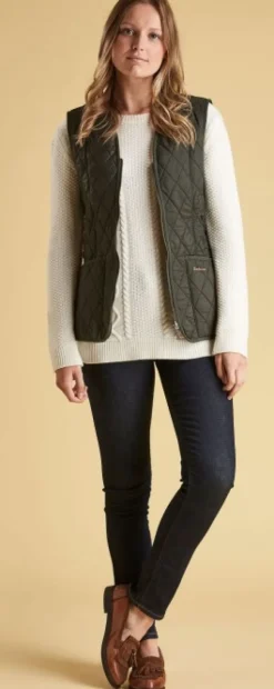 W's Fleece Betty Liner Dk Olive-Barbour New