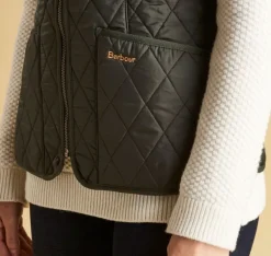 W's Fleece Betty Liner Dk Olive-Barbour New