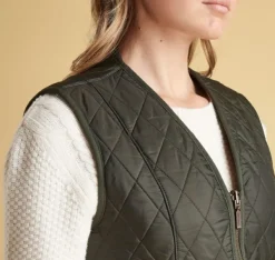 W's Fleece Betty Liner Dk Olive-Barbour New