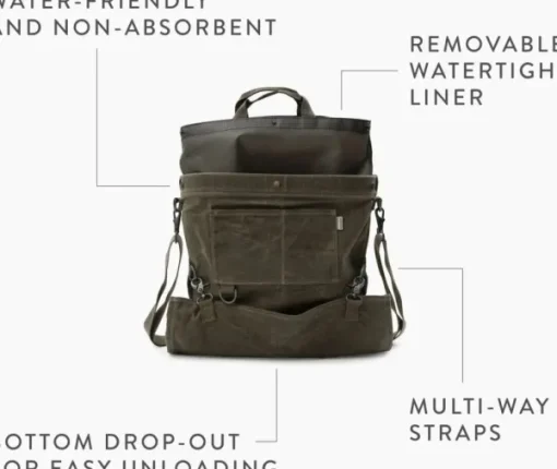 Gathering Bag puutarhalaukku, tummanharmaa-Barebones Outlet