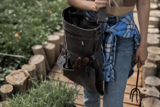 Gathering Bag puutarhalaukku, tummanharmaa-Barebones Outlet