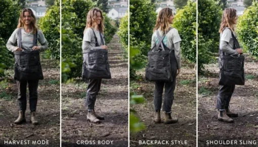 Gathering Bag puutarhalaukku, tummanharmaa-Barebones Outlet