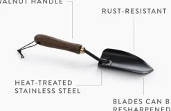 Barebones Spade Hand Trowel puutarhalapio, Walnut Sale