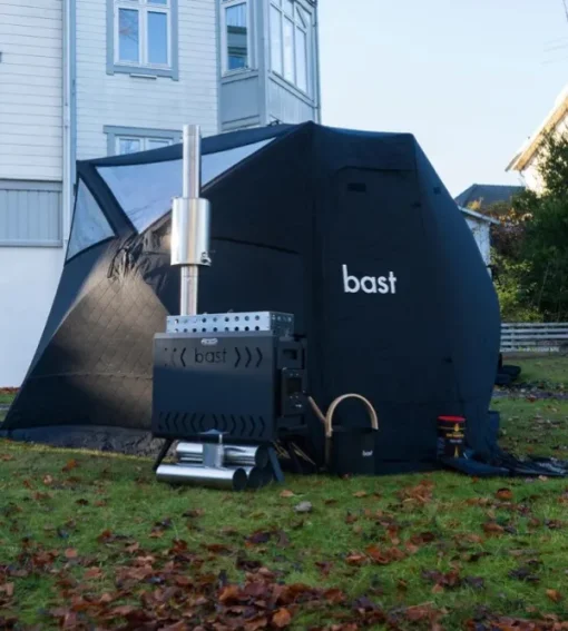 Näver Delux Bastutält & Kamin 4-6 p-Bast Sauna Sale