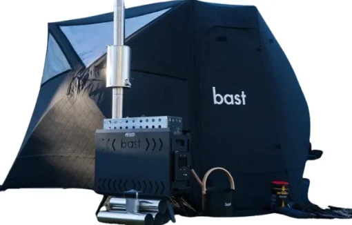 Bast Sauna Näver Plus Bastutält & Kamin 4-6 p Clearance