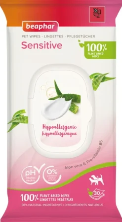 BIO Pet Wipes Sensitive kosteat pyyhkeet, 30 kpl-Beaphar Best