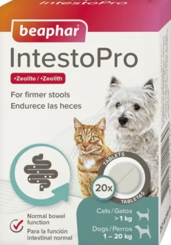 Beaphar IntestoPro Hund tabletit ruoansulatusongelmiin -<20kg, 20 kpl Fashion