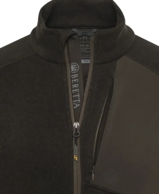Beretta Abisko Full Zip Fleece fleecetakki, Brown Bark New