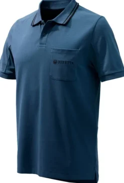 Airmesh Polo SS pikeepaita, sininen-Beretta New