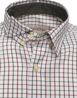 Beretta Charlow LS Shirt paita, Ivory & Blue Check Fashion