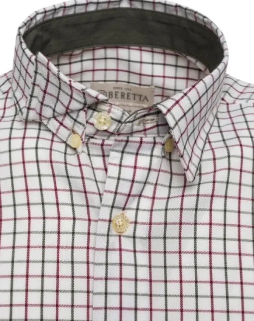 Beretta Charlow LS Shirt paita, Ivory & Blue Check Fashion