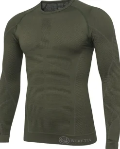 Beretta HT Body Mapping 3D L/S kerrastopaita, vihreä Hot