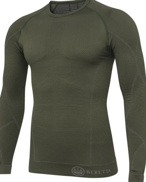 Beretta HT Body Mapping 3D L/S kerrastopaita, vihreä Hot